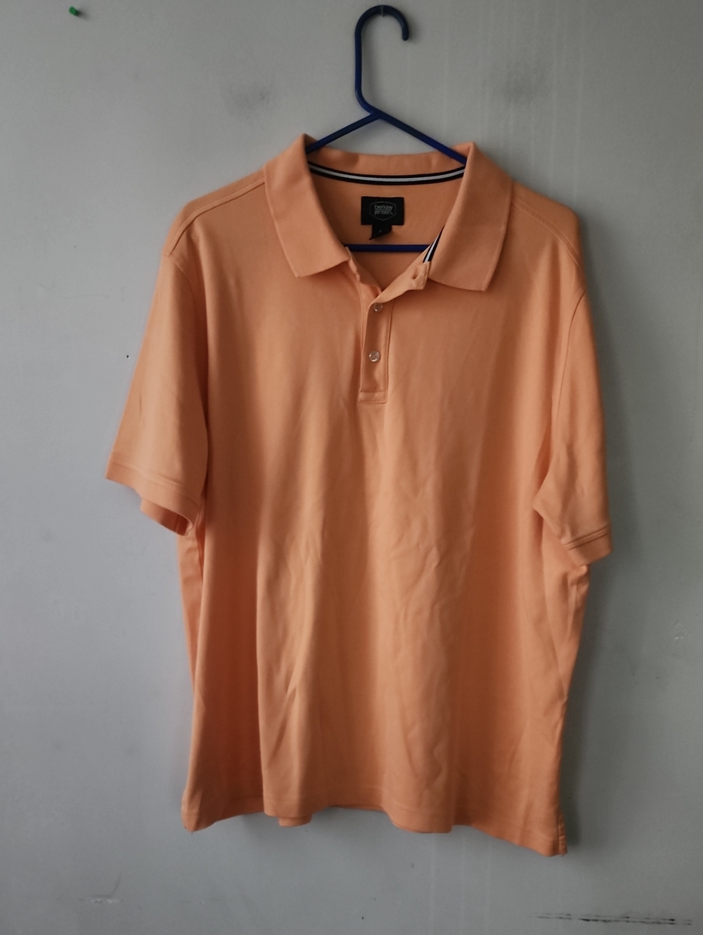 Men's Peach Polo Shirt with Classic Collar
